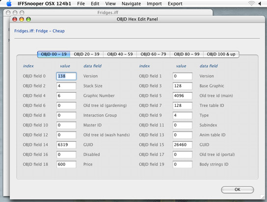 OBJD HexEditPanel