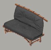 black futon